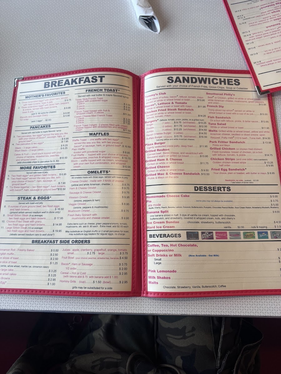 Menu Tommy's Family Restaurant-10