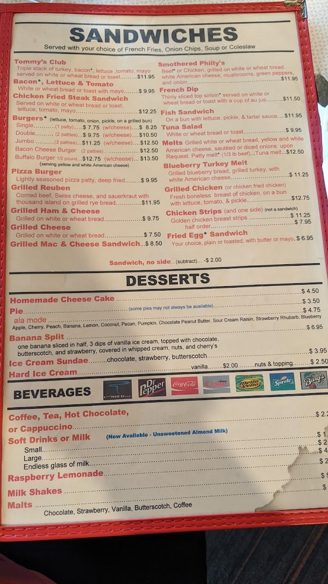 Menu Tommy's Family Restaurant-4